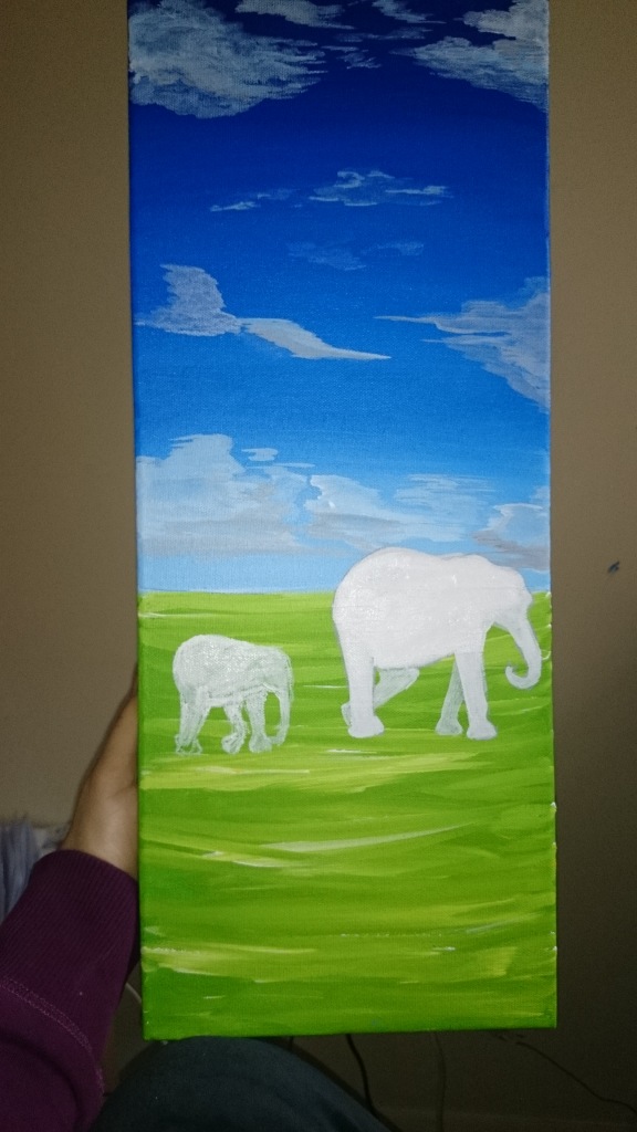 Background done, NOW we can focus on elephants :)